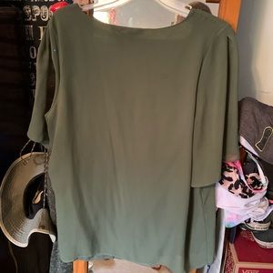 banana republic olive green blouse